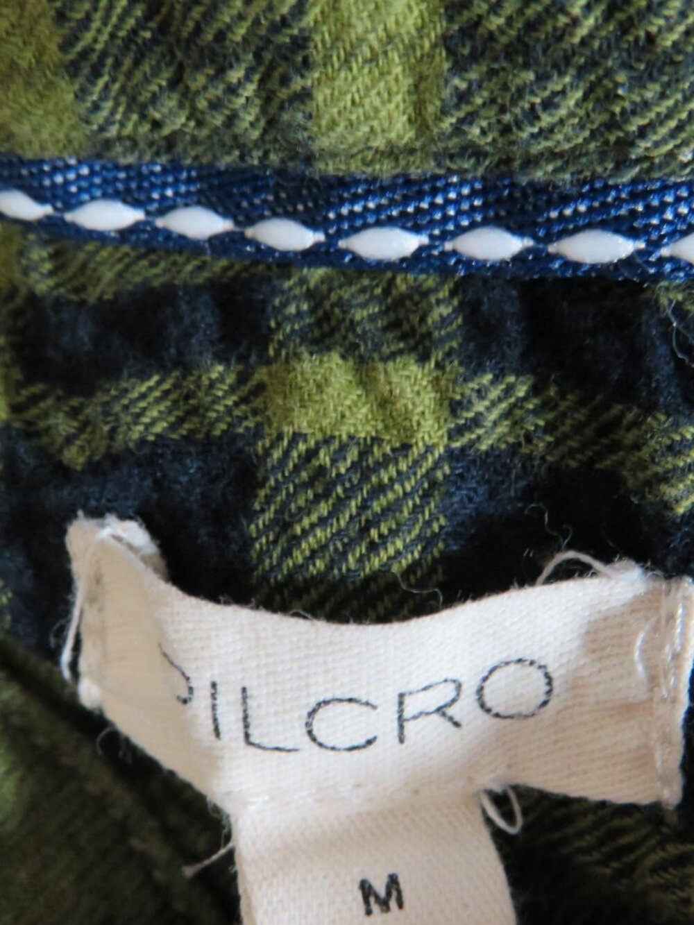 Anthropologie Pilcro size Medium The Tallulah Puff Sleeve Plaid Top Button Down - Picture 2 of 6